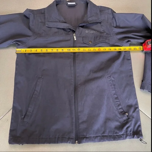SOLD 🌟COLUMBIA Canvas zip up jacket Men’s blue Venture Creek Jacket lightM - Picture 6 of 12